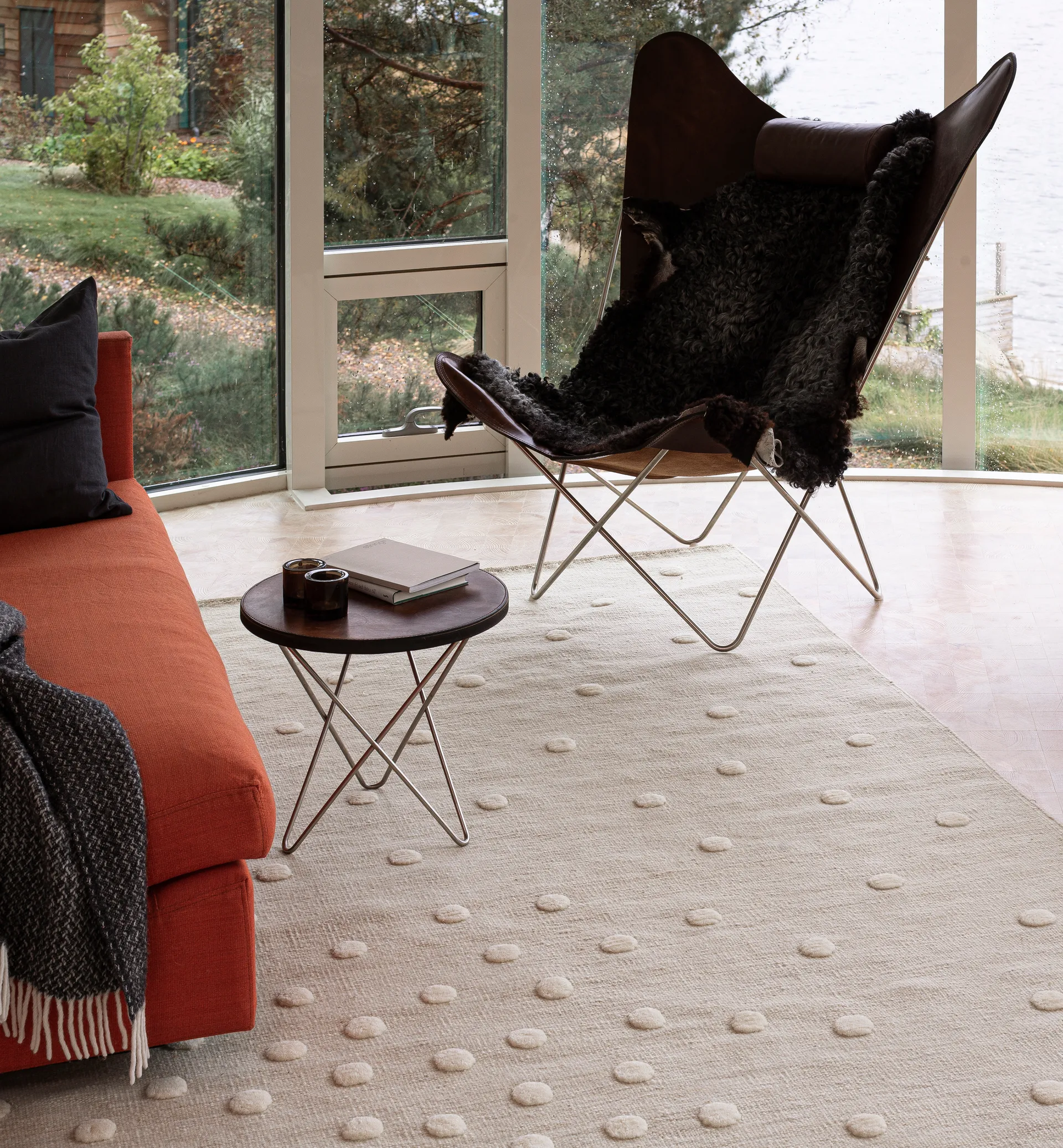 Bula gångmatta, White, 80x250 cm Kateha