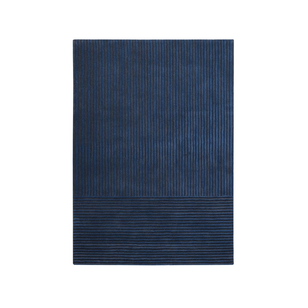 Kateha Dunes Straight matta blue, 200x300 cm | Skandinavisk Design | Ullmattor | Blå