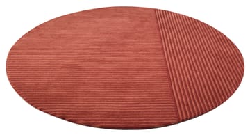 Dunes Straight matta rund - dusty red, 220 cm - Kateha