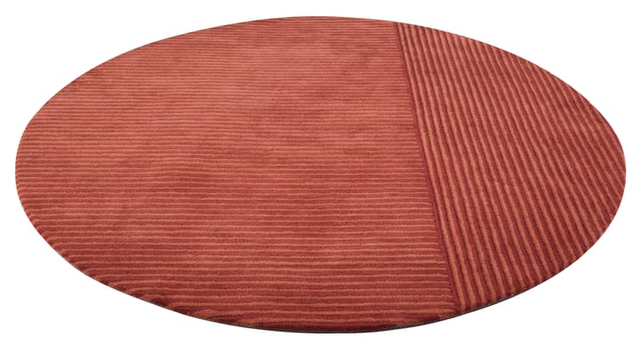 Dunes Straight matta rund, dusty red, 220 cm Kateha