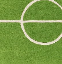 Football matta, grön 120 x 180 cm Kateha