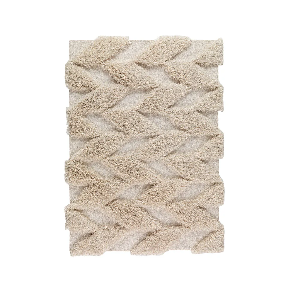 Herringbone Wild matta, light beige, 200x300 cm Kateha