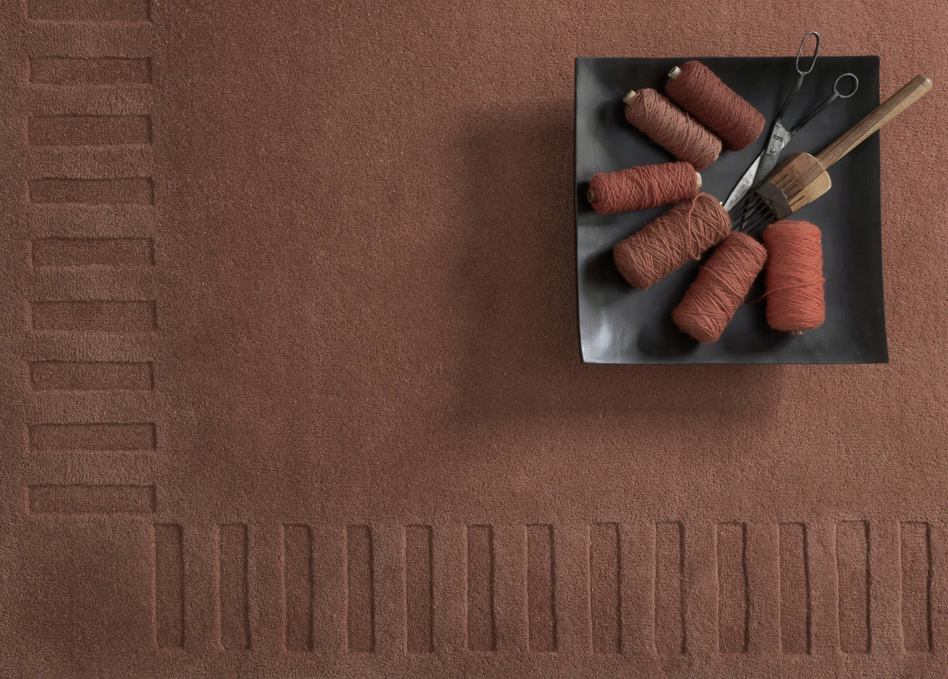 Lea original ullmatta, Rust-45, 200x300 cm Kateha