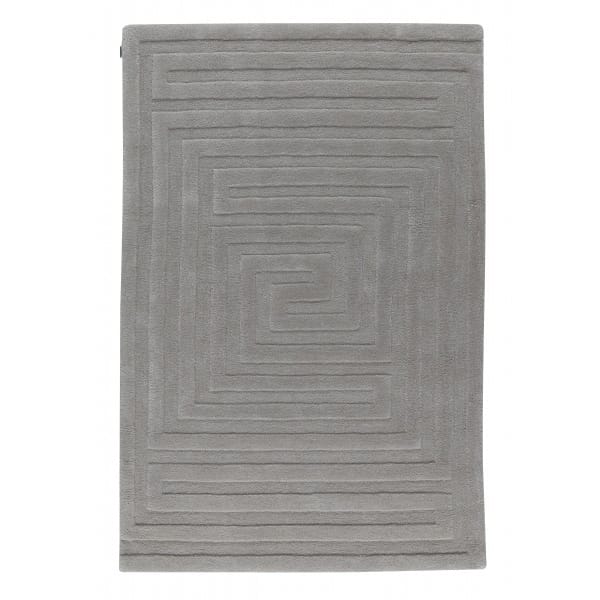 Mini-Labyrint barnmatta, 120x180 cm - silvergrå (grå) - Kateha