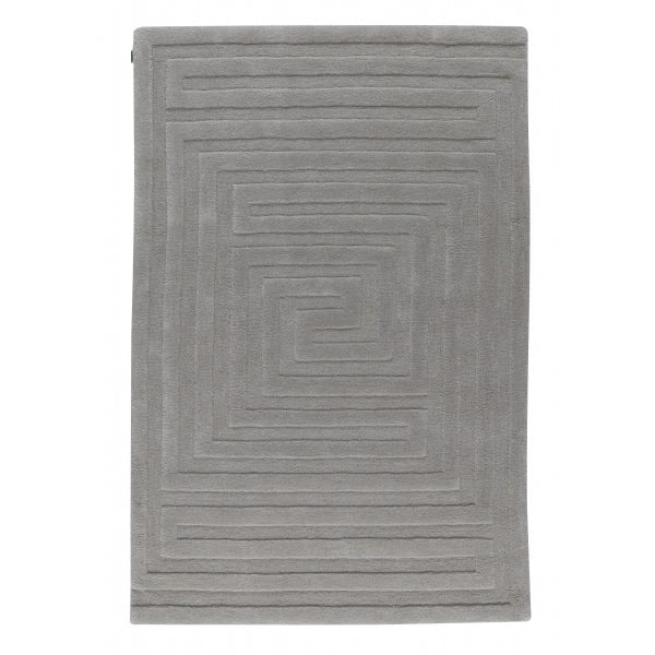 Kateha Mini-Labyrint barnmatta, 120x180 cm silvergrå (grå)