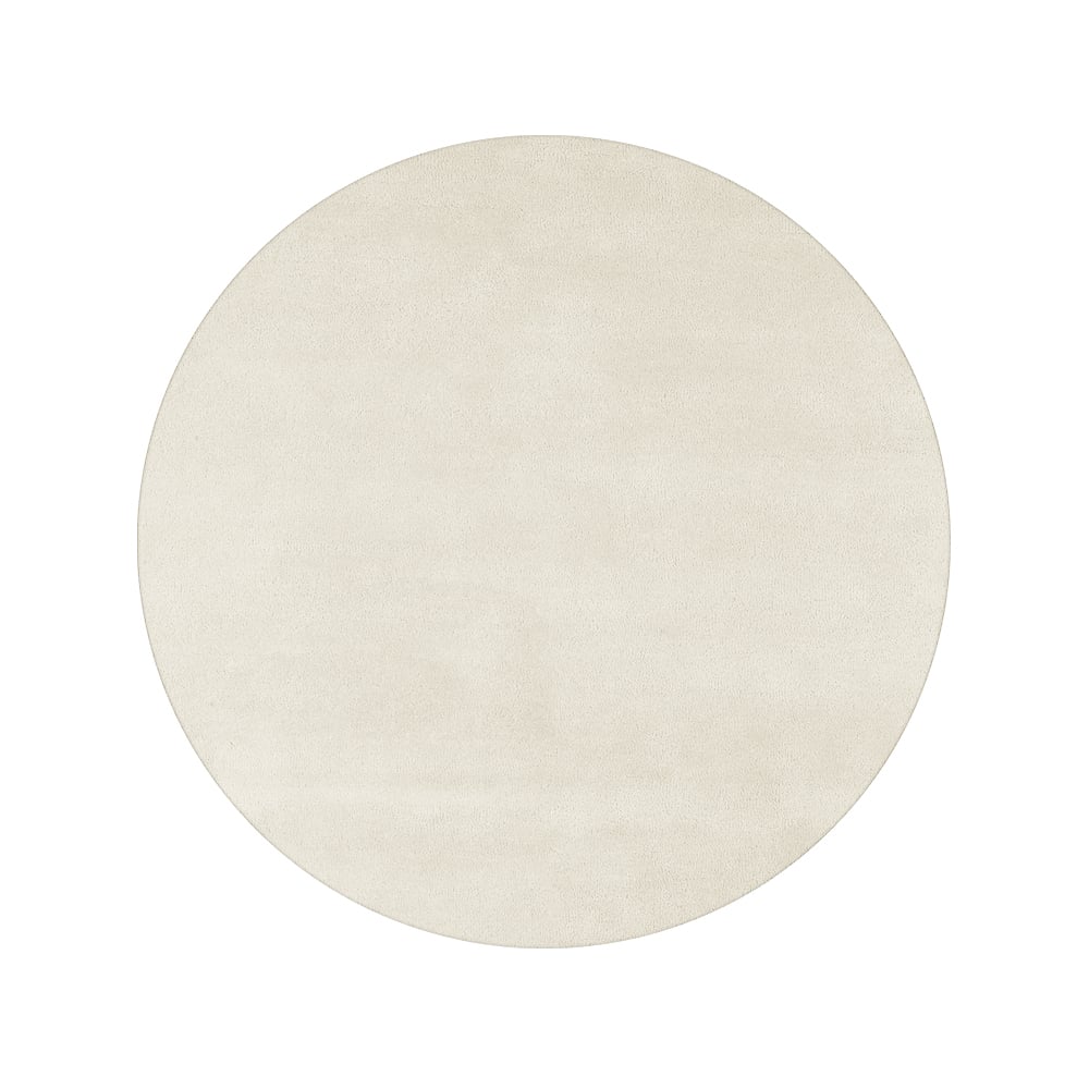 Kateha Sencillo matta rund white, 220 cm | Skandinavisk Design | Ullmattor | Vit