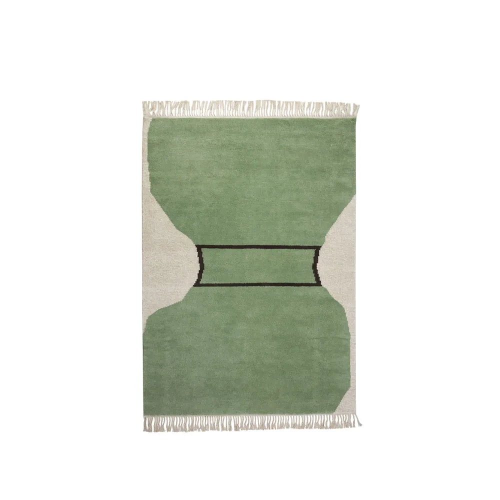 Kateha Silhouette Flossa matta dusty green, 170x240 cm