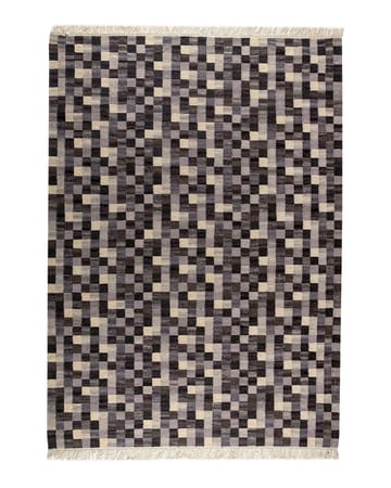 Small box handvävd matta, grå - 240x170 - Kateha