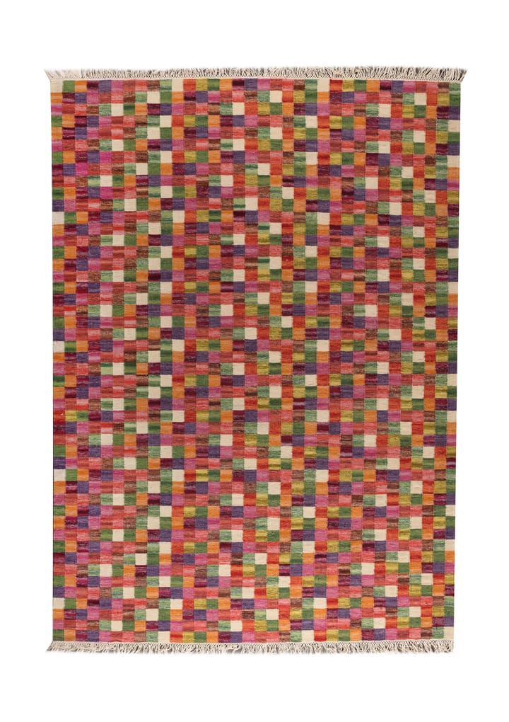 Small box handvävd matta, multi - 300x200 - Kateha