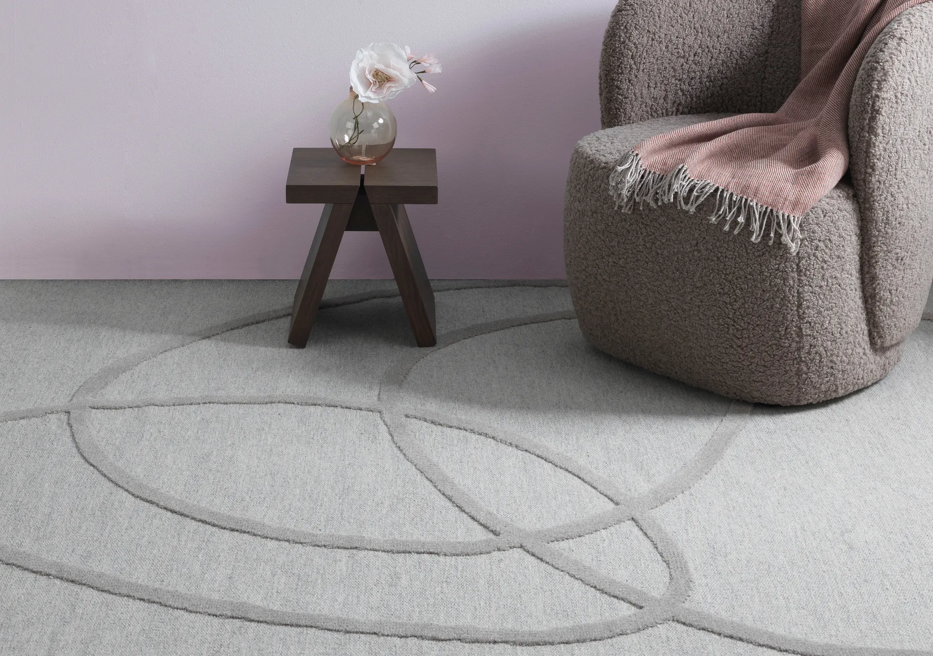 Verbena ullmatta, Brown, 170x240 cm Kateha