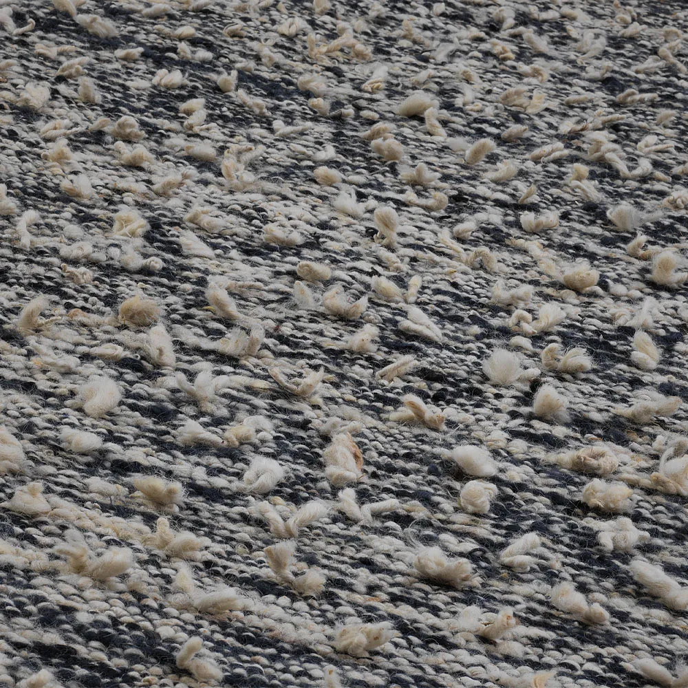 Woolly matta, Black/white, 170x240 cm Kateha