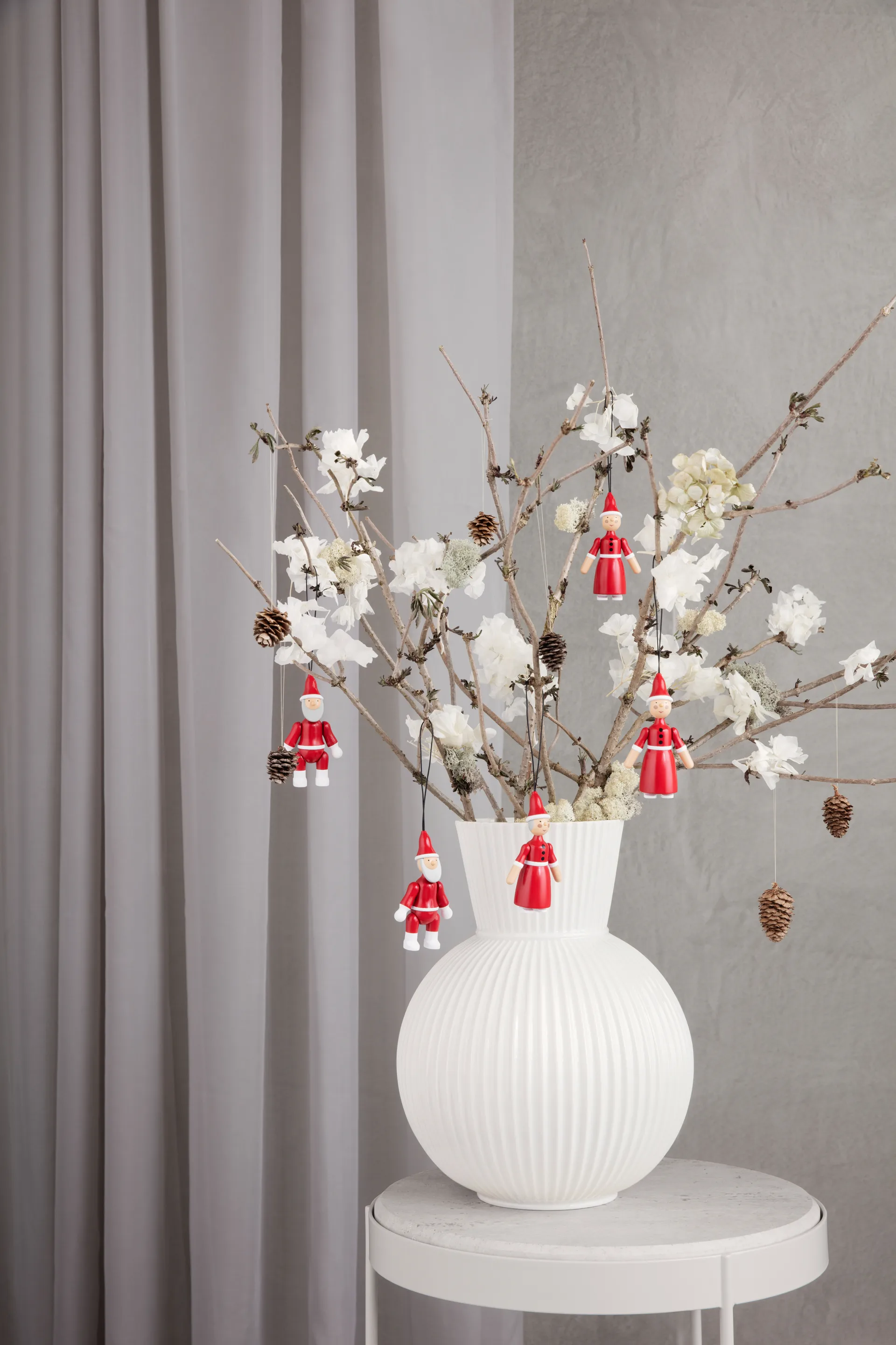 Jultomten och tomtemor 10 cm, Röd Kay Bojesen Denmark