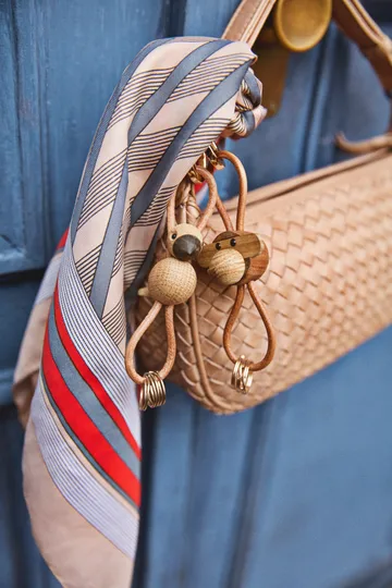 Kaj Bojesen fågel nyckelring - Ek, naturläder - Kay Bojesen Denmark