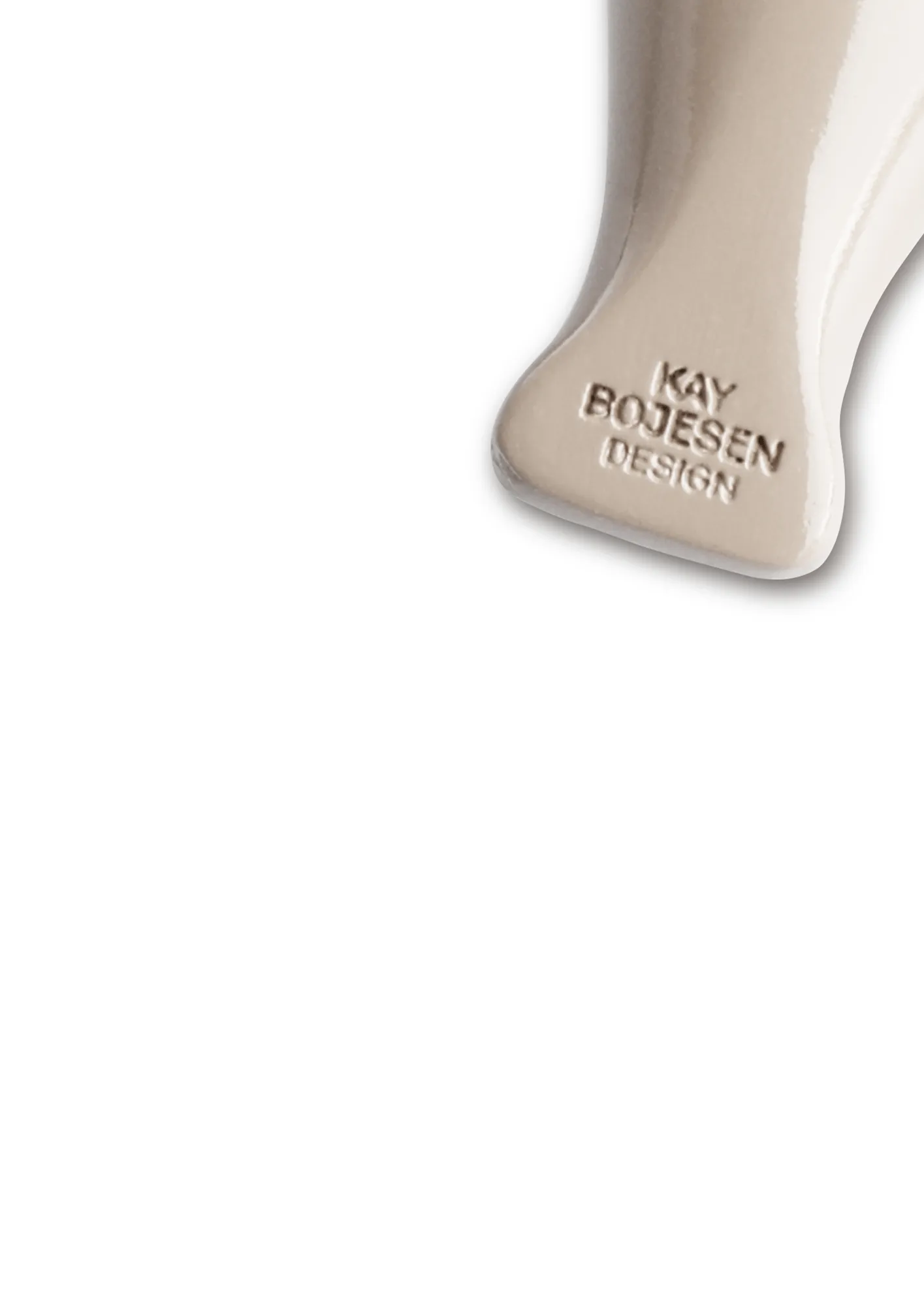 Kaj Bojesen fågel nyckelring, Sand, naturläder Kay Bojesen Denmark