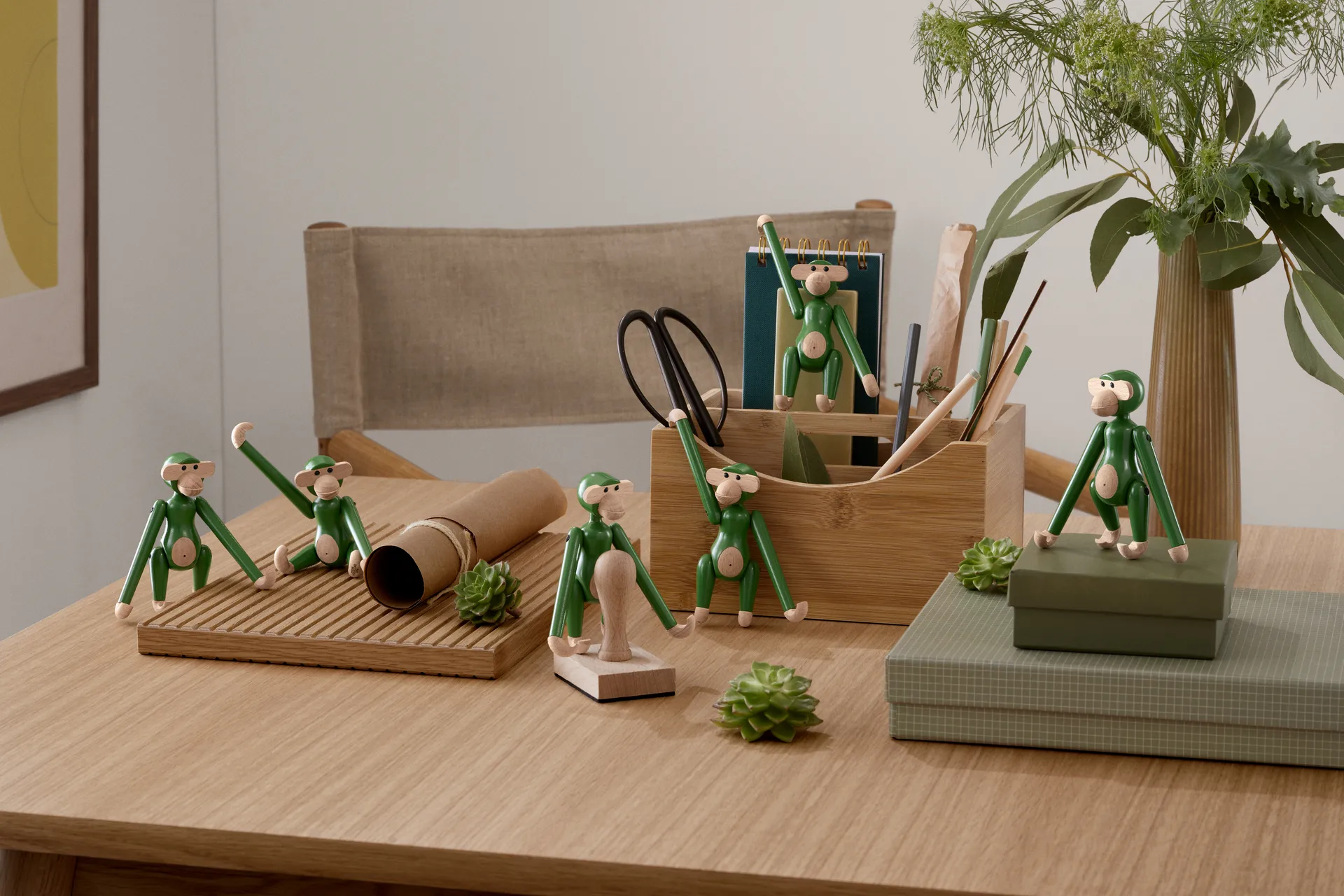 Kay Bojesen apa mini vintage, Grön Kay Bojesen Denmark