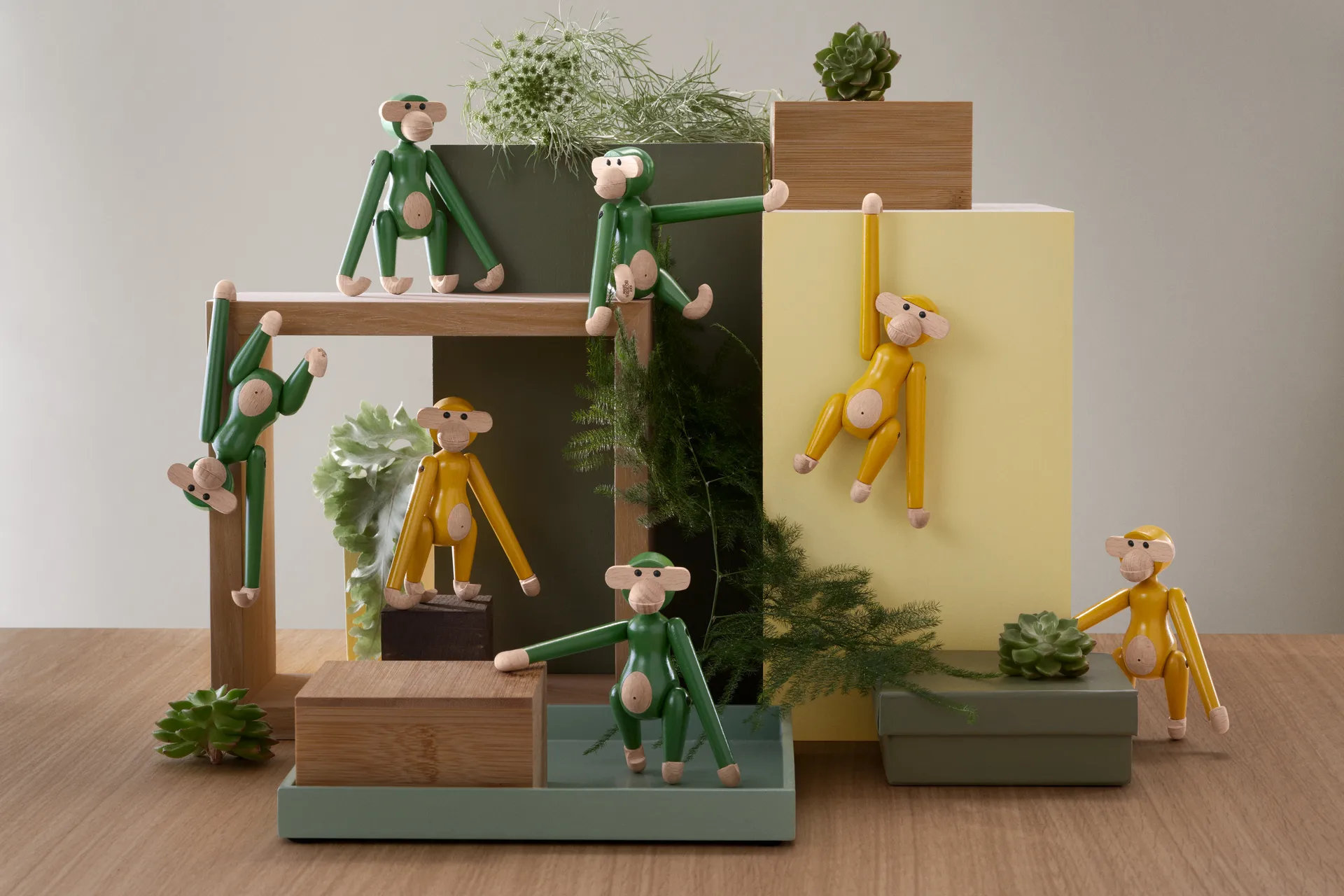 Kay Bojesen apa mini vintage, Gul Kay Bojesen Denmark