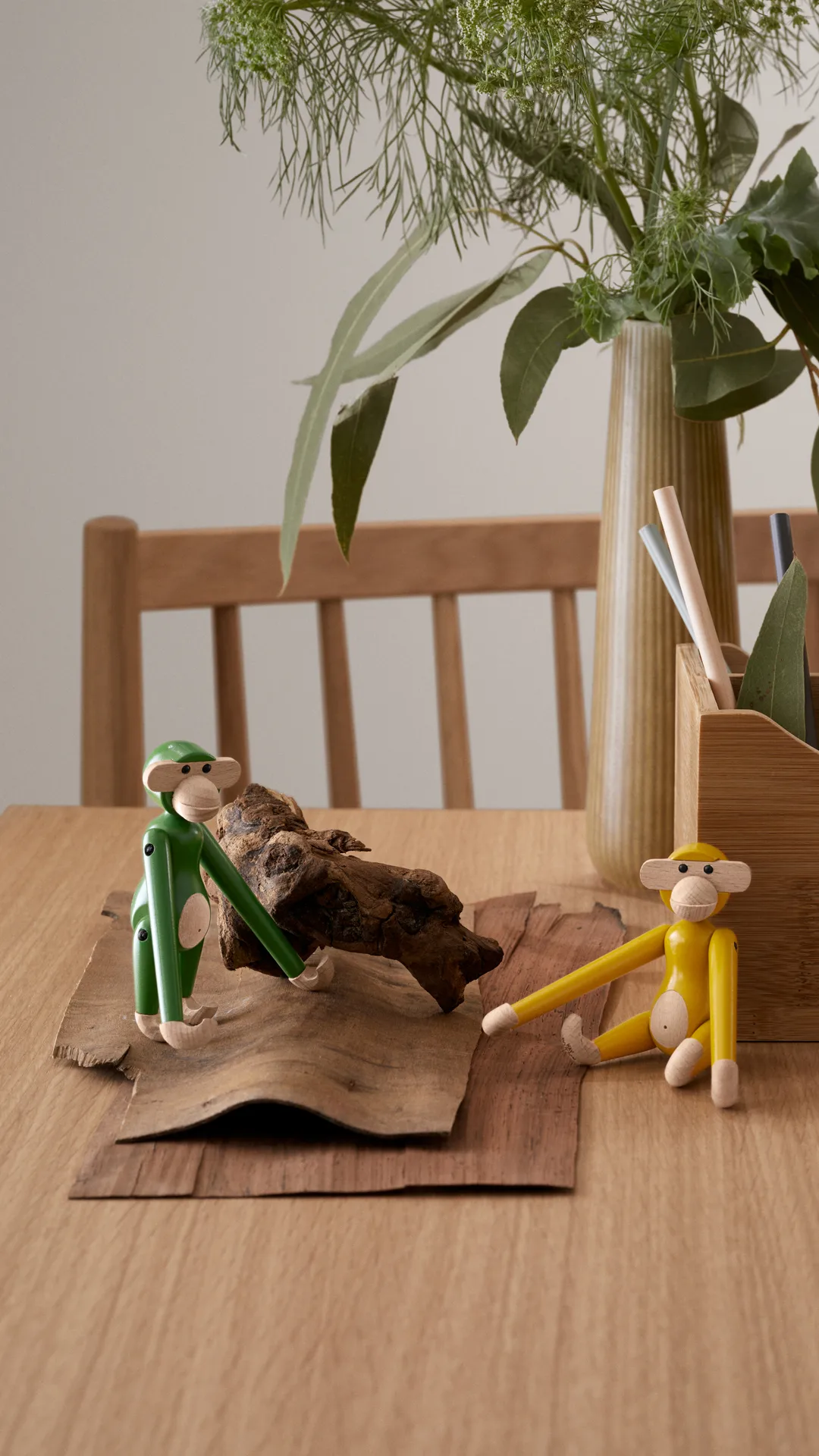 Kay Bojesen apa mini vintage, Gul Kay Bojesen Denmark