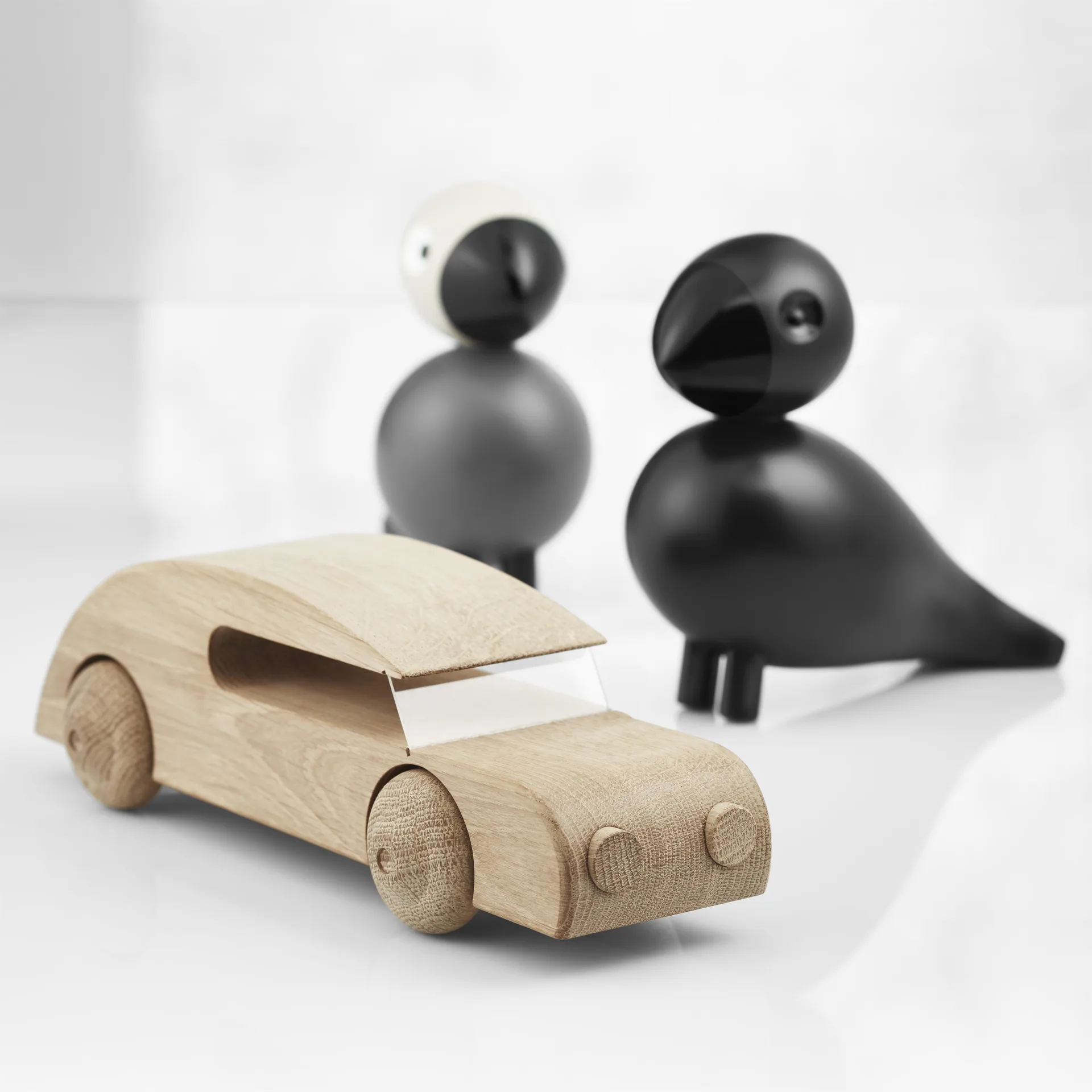 Kay Bojesen bil, obehandlad ek, 27 cm Kay Bojesen Denmark