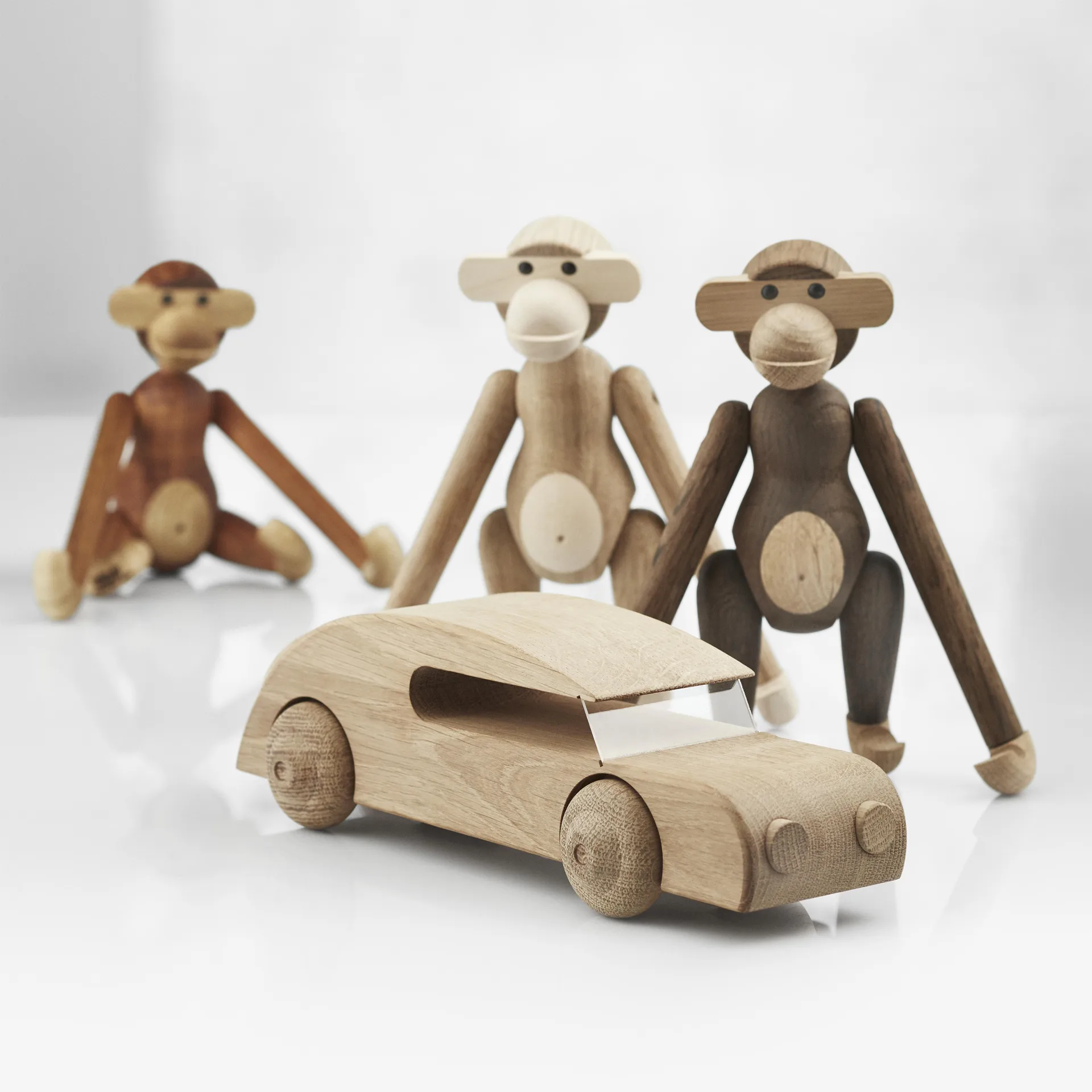 Kay Bojesen bil, obehandlad ek, 27 cm Kay Bojesen Denmark