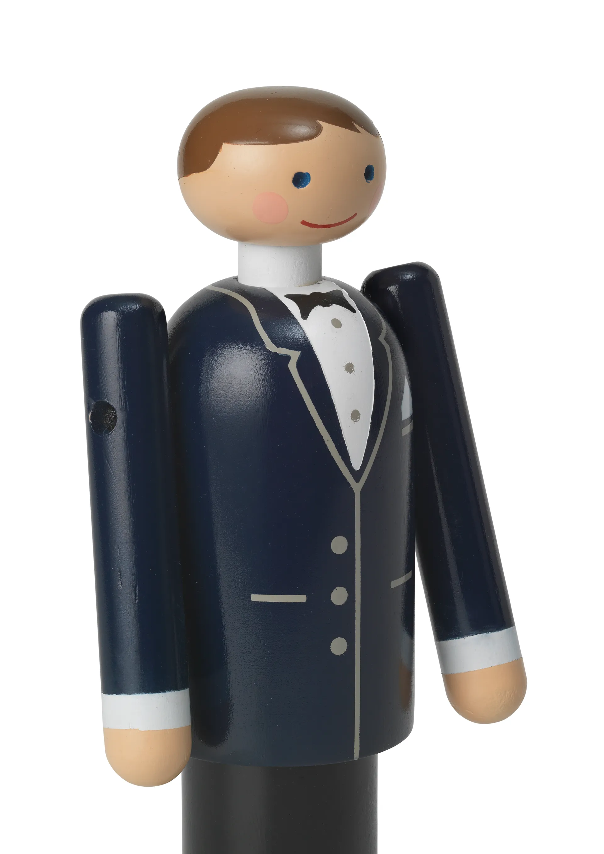 Kay Bojesen brudgum, Blå-svart-vit, 12 cm Kay Bojesen Denmark