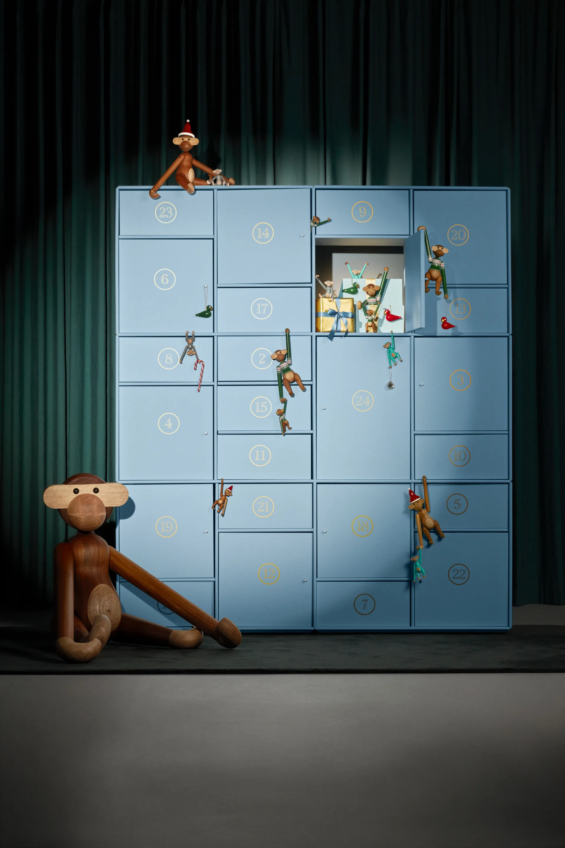 Kay Bojesen Christmas birds julhänge 2 delar, Röd-grön Kay Bojesen Denmark