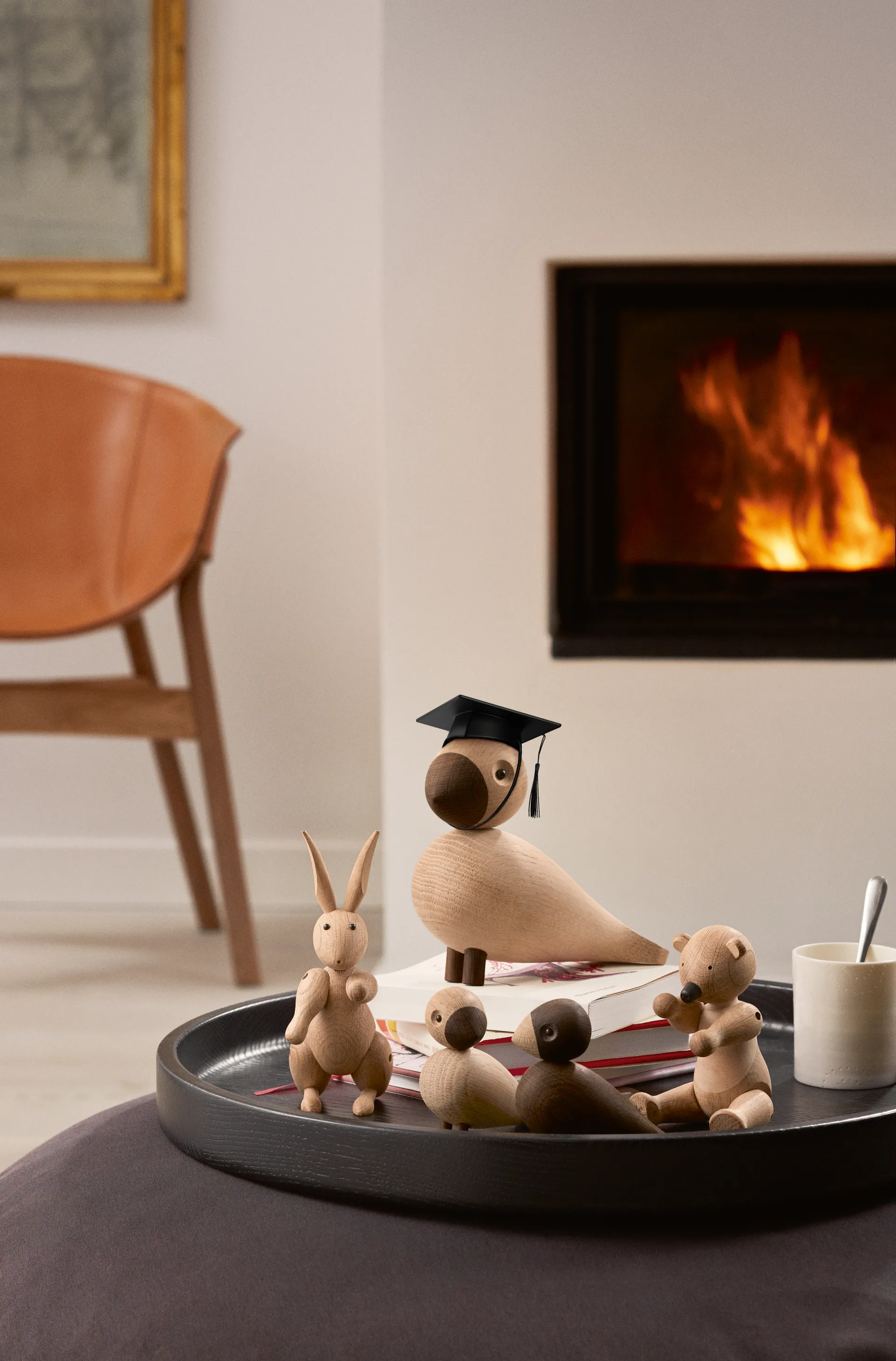 Kay Bojesen examensmössa till apa liten, Svart Kay Bojesen Denmark