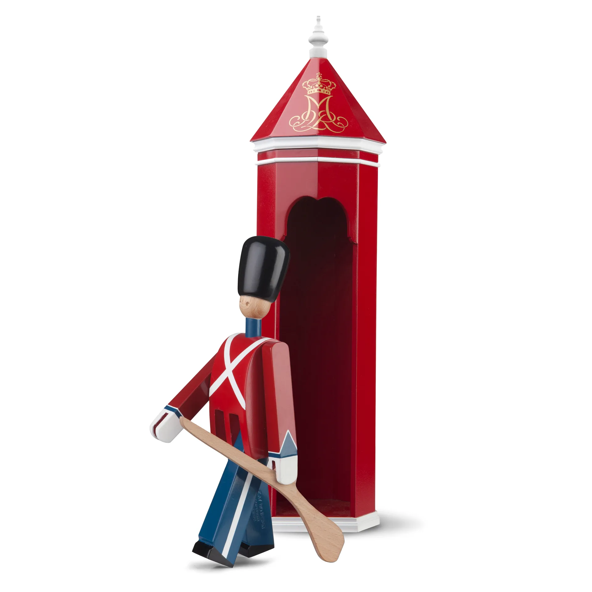 Kay Bojesen fanbärare med textilflagga, 29,5 cm Kay Bojesen Denmark