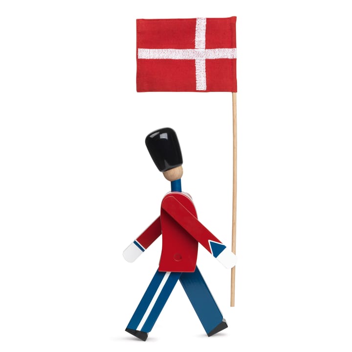 Kay Bojesen fanbärare med textilflagga - 29,5 cm - Kay Bojesen Denmark