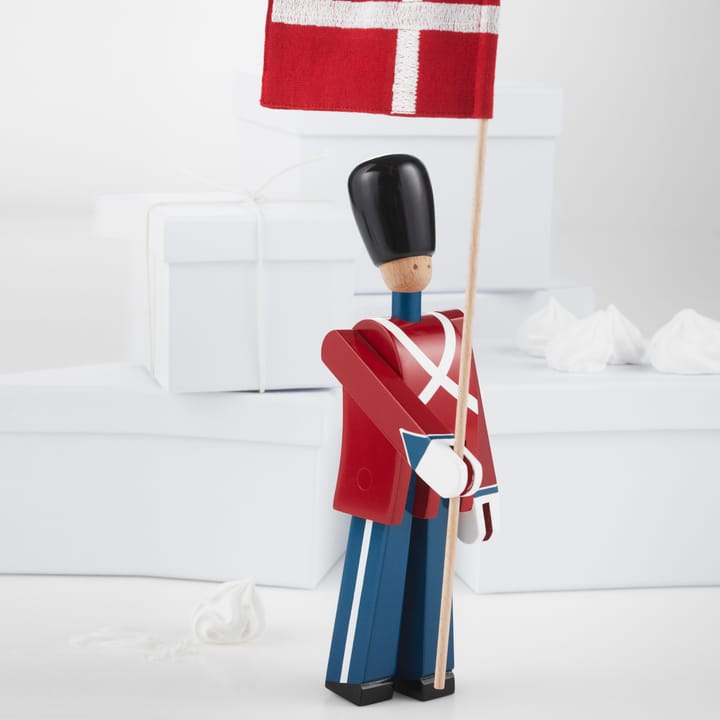 Kay Bojesen fanbärare med textilflagga - 29,5 cm - Kay Bojesen Denmark