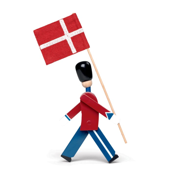 Kay Bojesen fanbärare med textilflagga mini, 18,5 cm Kay Bojesen Denmark