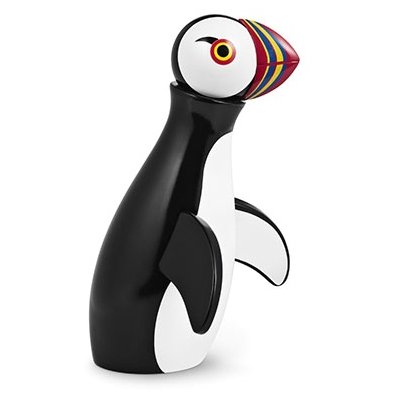 Kay Bojesen Denmark Kay Bojesen lunnefågel 19,5 cm | Skandinavisk Design | Träfigurer | Svart