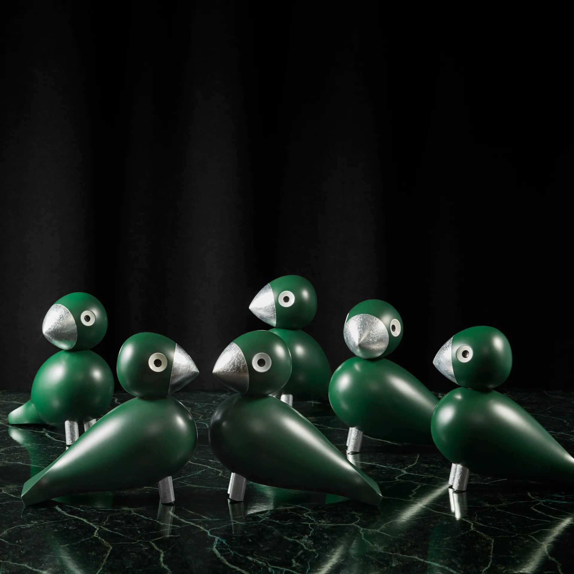 Kay Bojesen sångfågel Georg, Grön-Silver Kay Bojesen Denmark