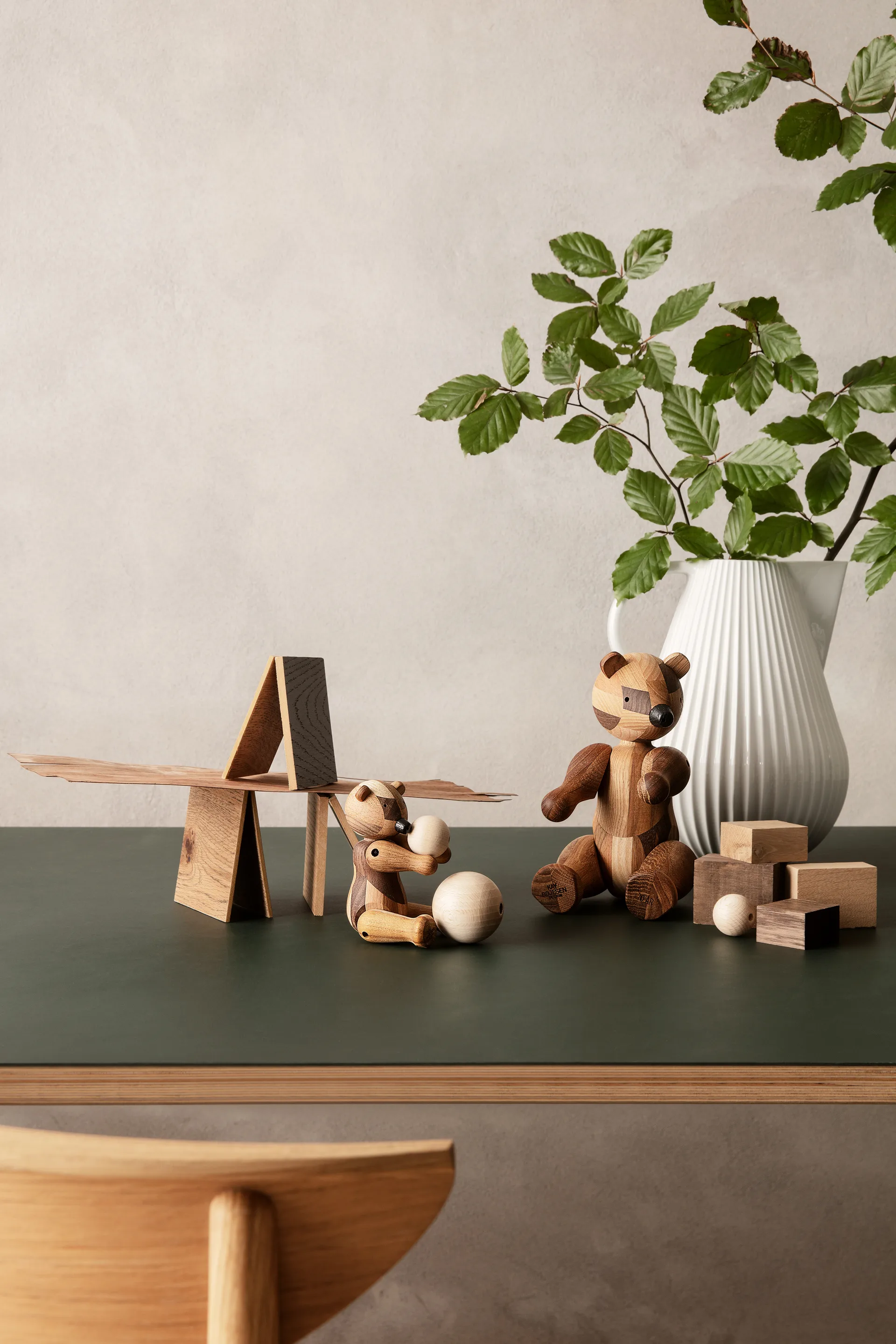 Kay Bojesen träbjörn jubileumsutgåva mixed wood, Liten Kay Bojesen Denmark