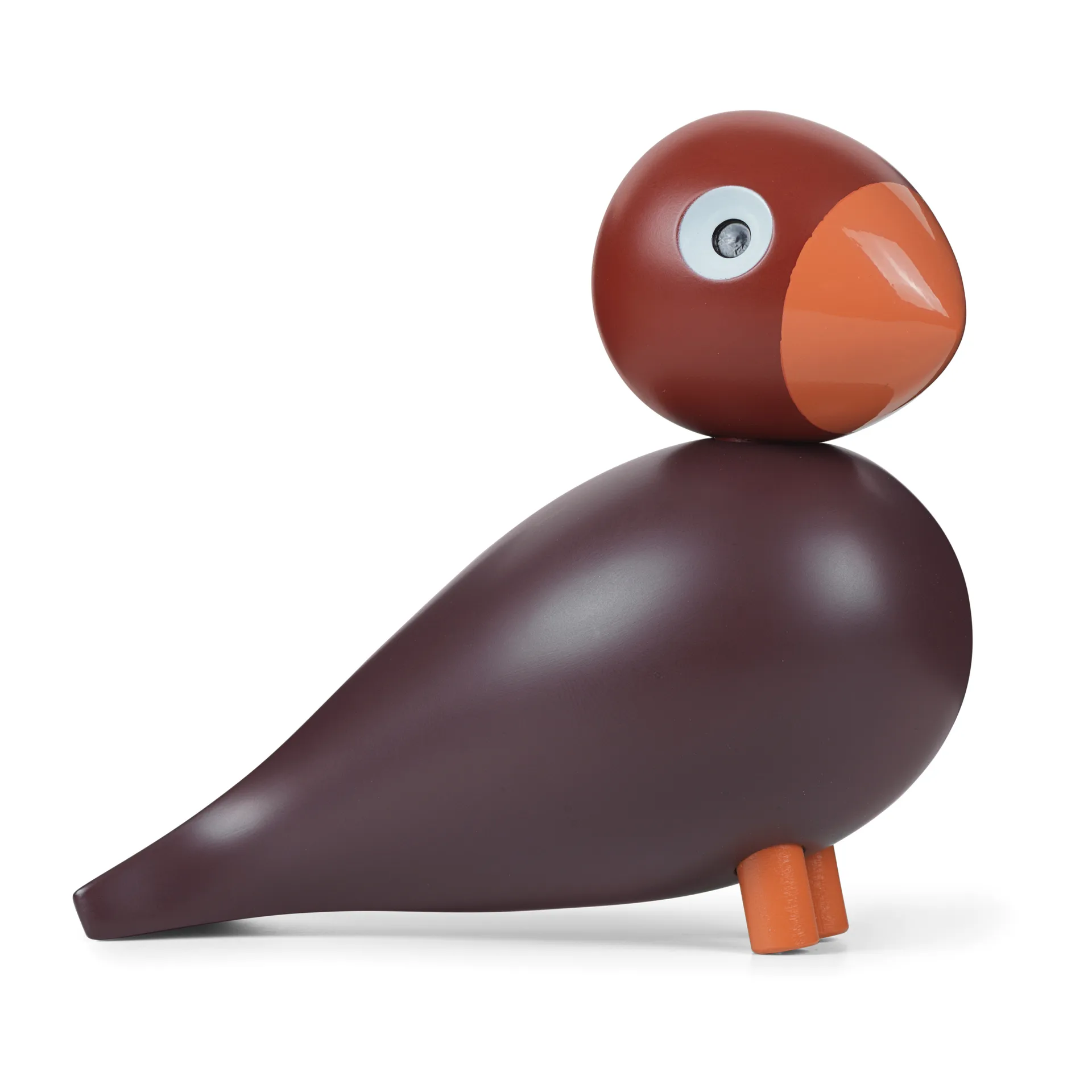 Kay Bojesen Year Bird 2022 sångfågel Poppy, Vinröd Kay Bojesen Denmark