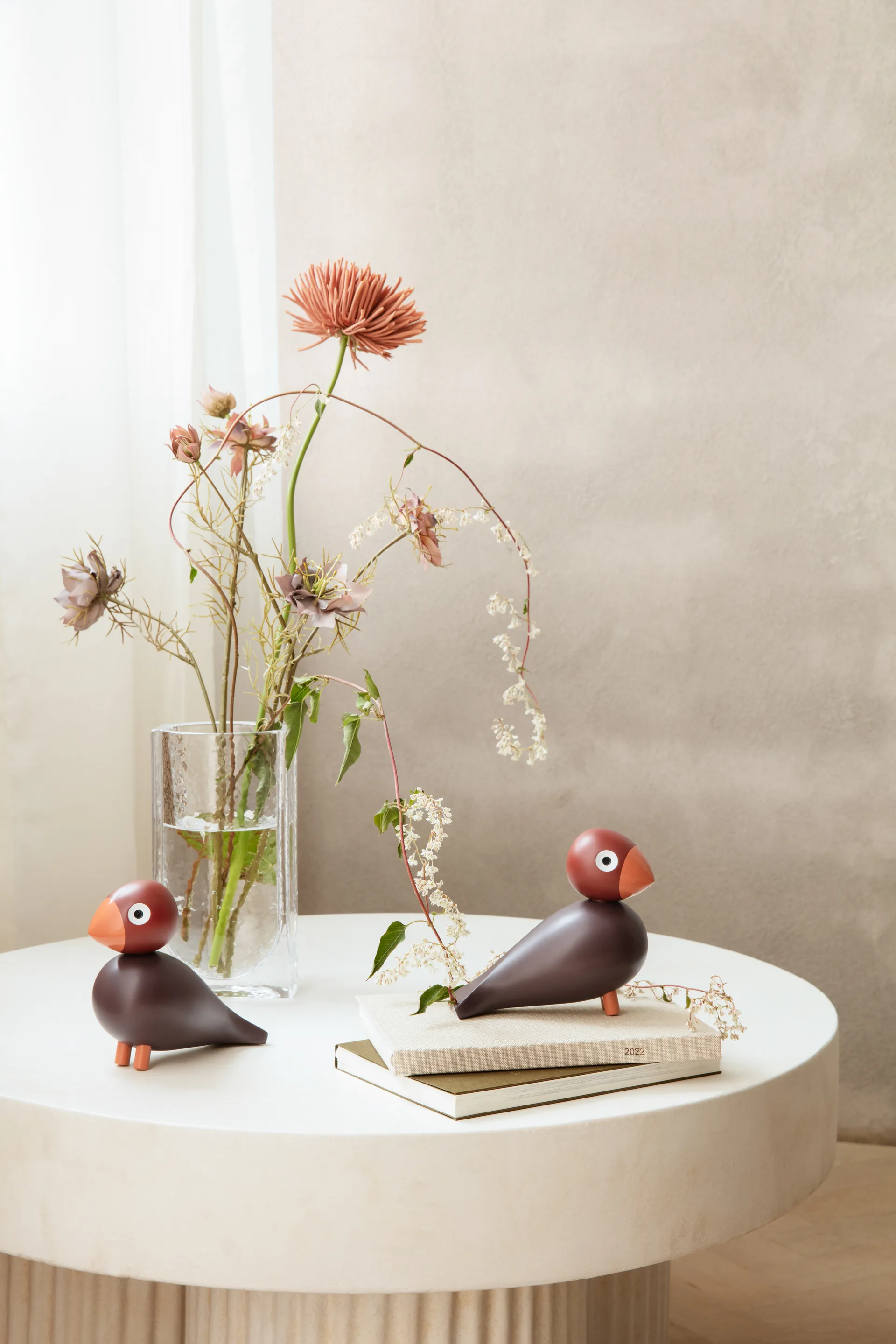 Kay Bojesen Year Bird 2022 sångfågel Poppy, Vinröd Kay Bojesen Denmark