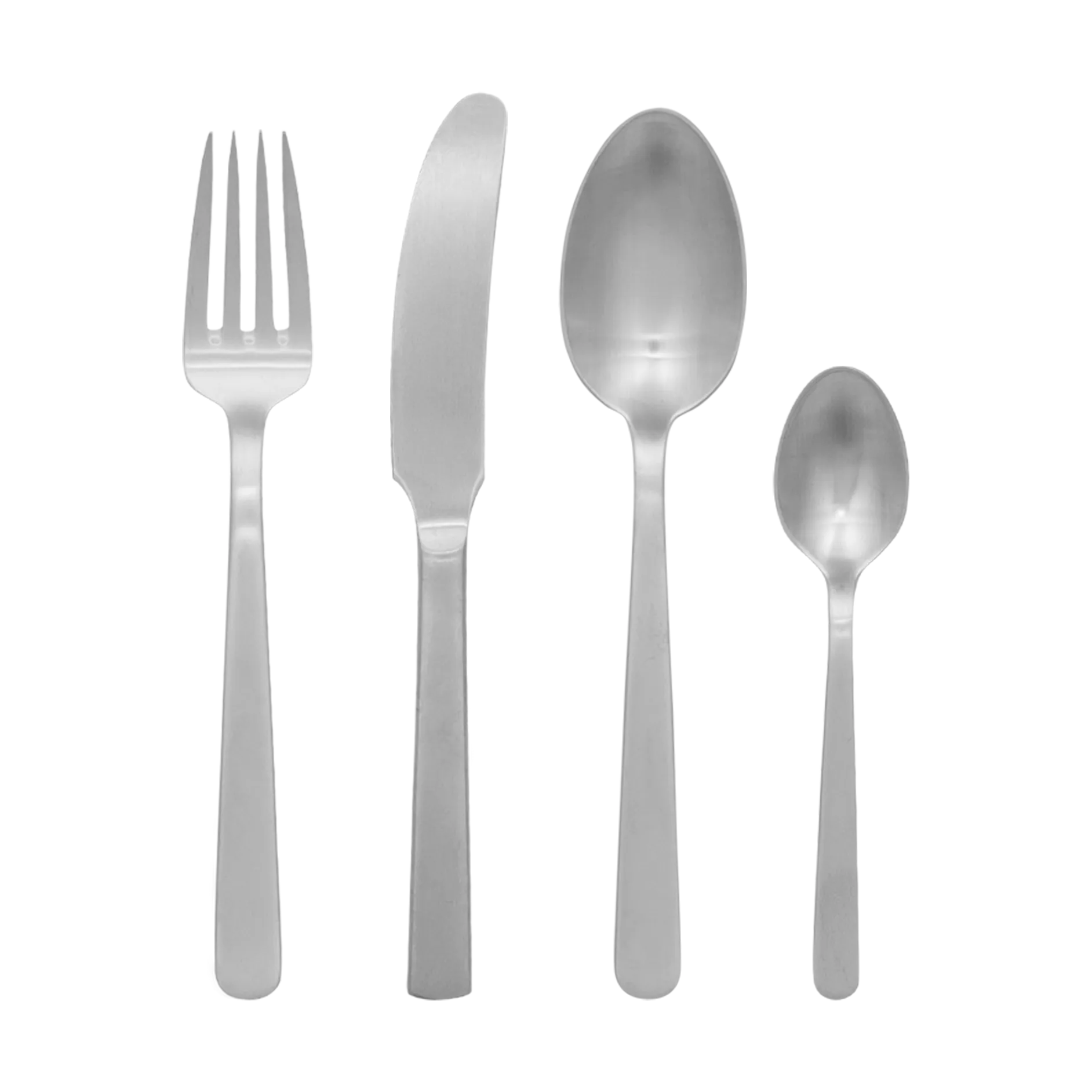 Grand Prix bestickset 24 delar, Matte steel Kay Bojesen