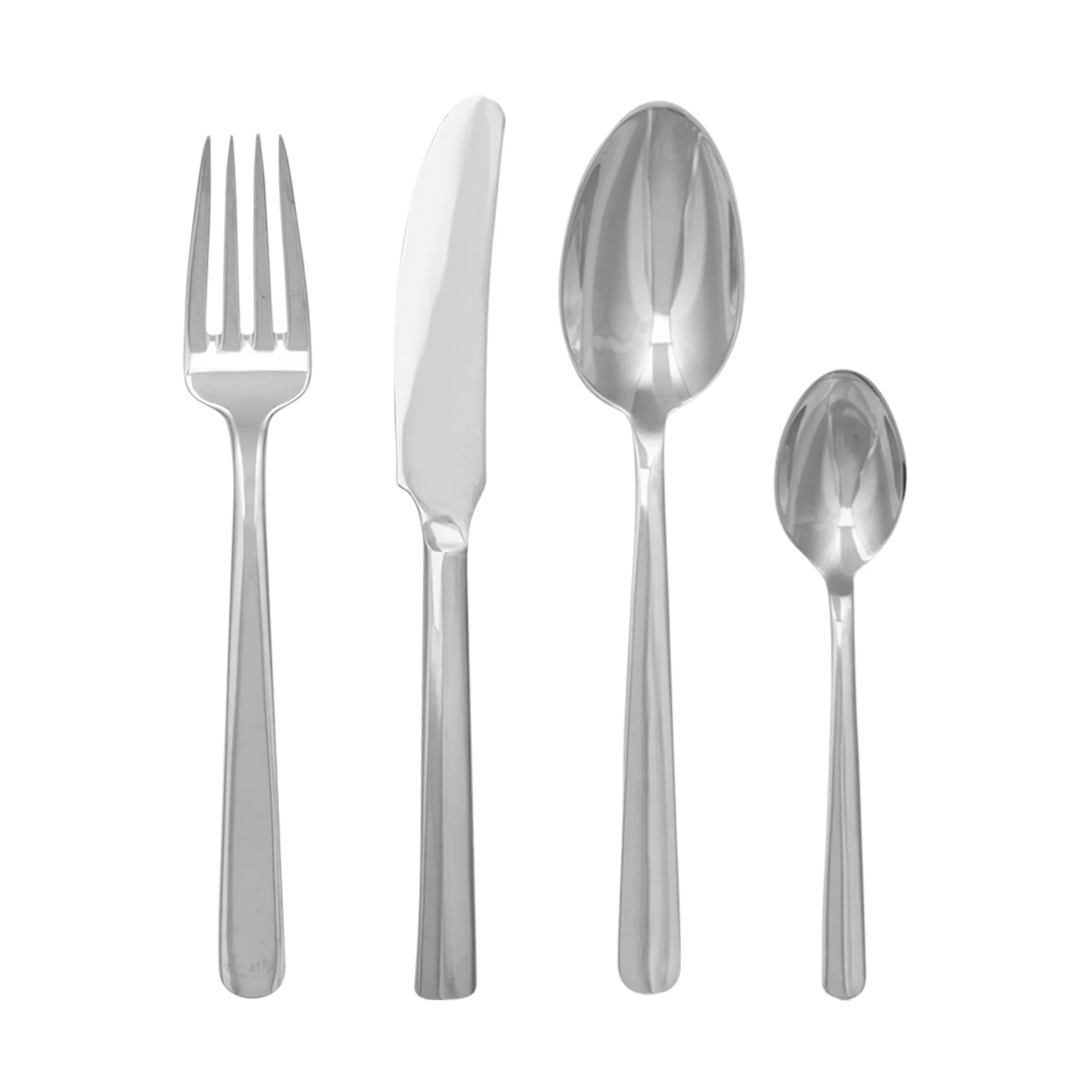 Grand Prix bestickset 4 delar, Polished steel Kay Bojesen