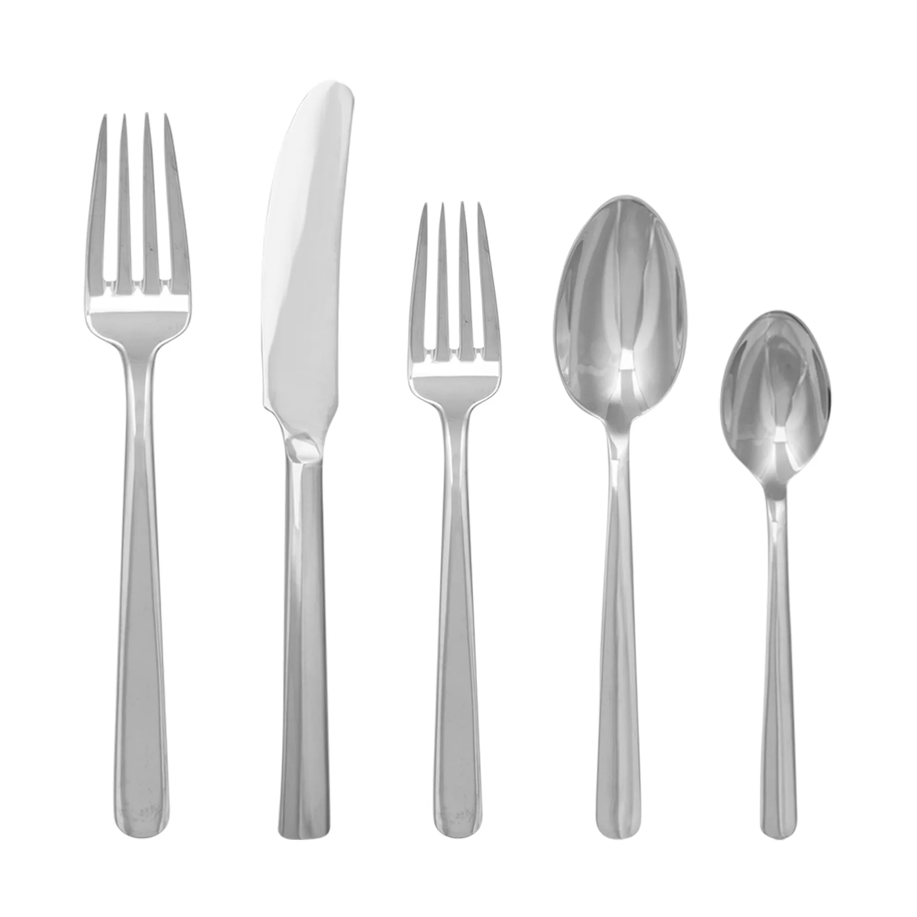 Grand Prix bestickset 5 delar, Polished steel Kay Bojesen