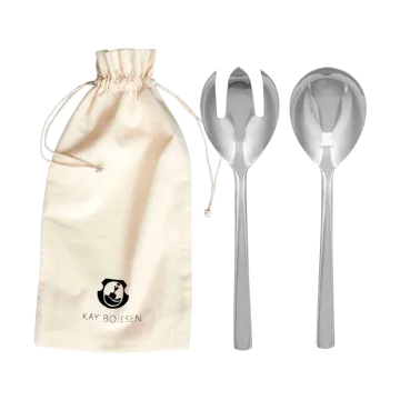 Grand Prix salladsbestick 18,5 cm 2 delar - Polished steel - Kay Bojesen