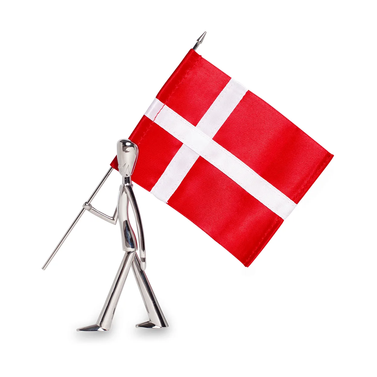 Kay Bojesen Royal Guard flaggbärare figurin 18 cm Polished steel