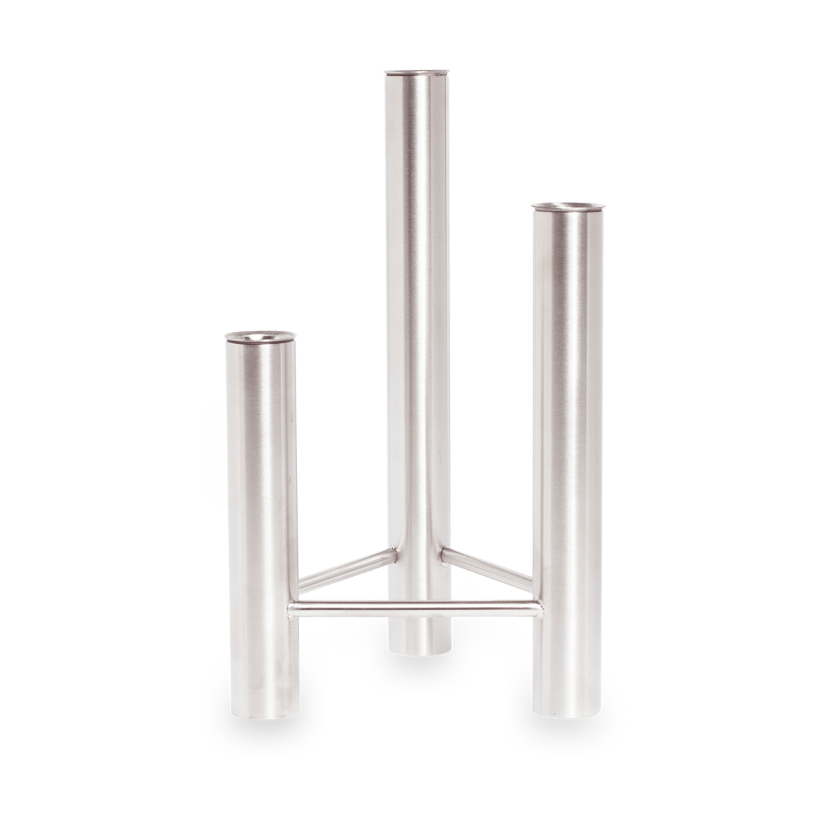 Kay Bojesen VISTA vas och ljusstake Matte steel | Skandinavisk Design | Ljusstakar | Silverfärgad