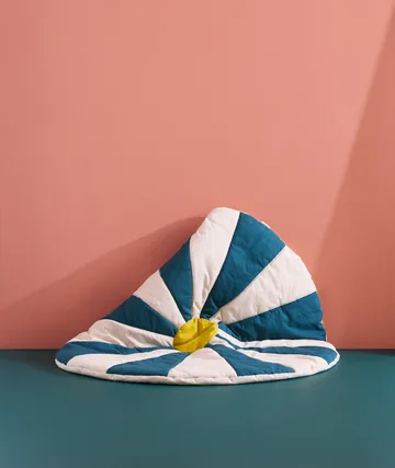 Cirkus lekmatta - Blågrön, Ø112x2 cm - Kid's Concept