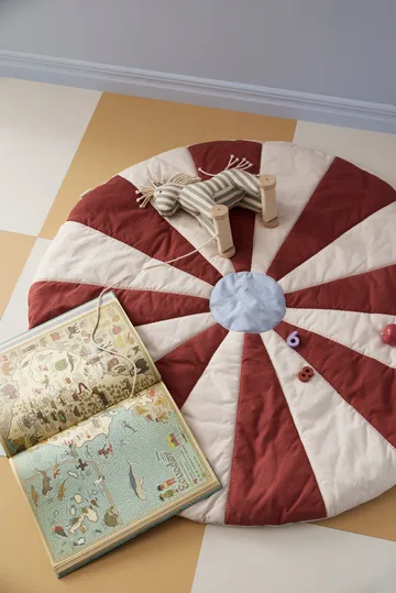 Cirkus lekmatta - Röd, Ø112x2 cm - Kid's Concept