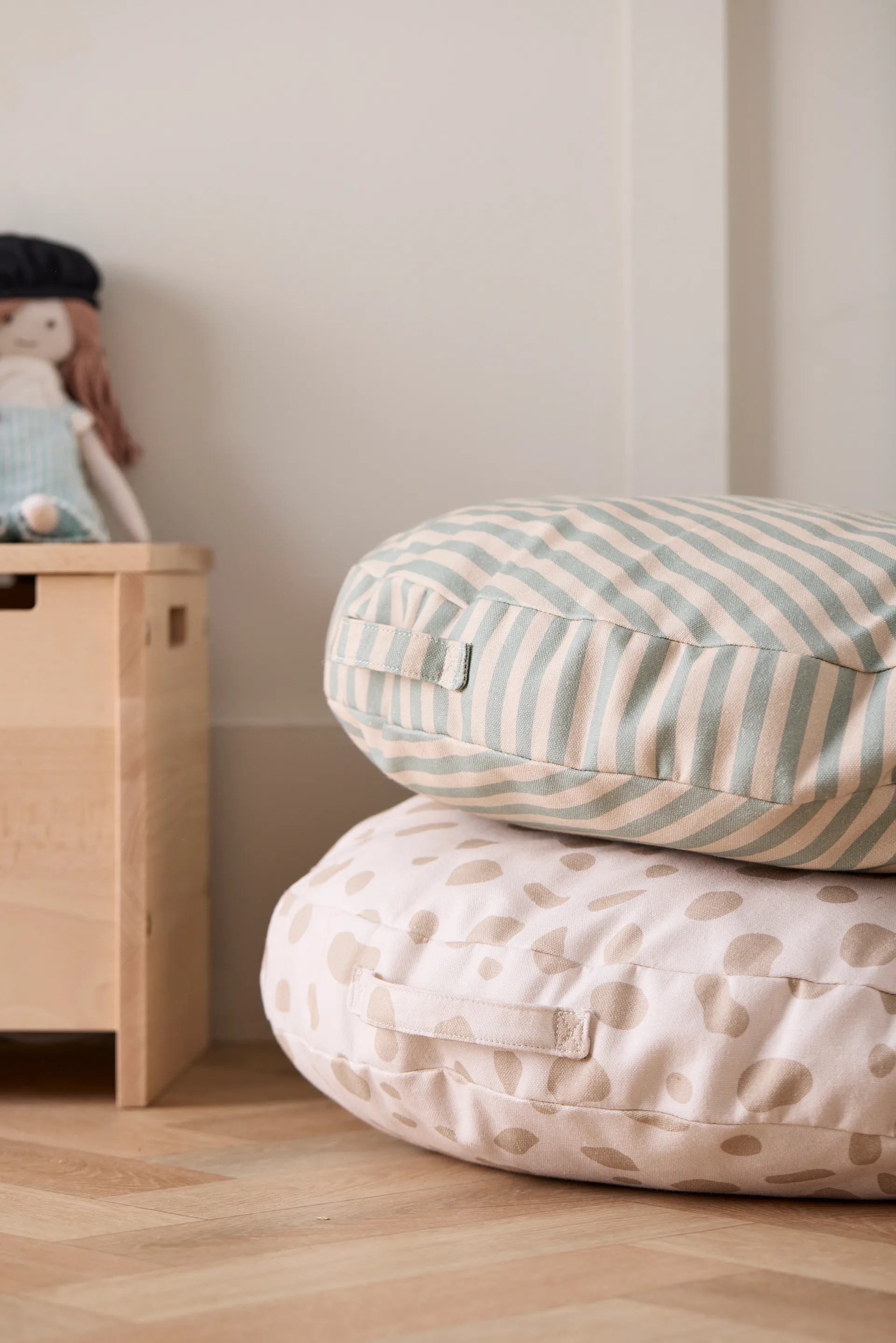 Kid's Base golvkudde Ø60 cm, Rand Kid's Concept