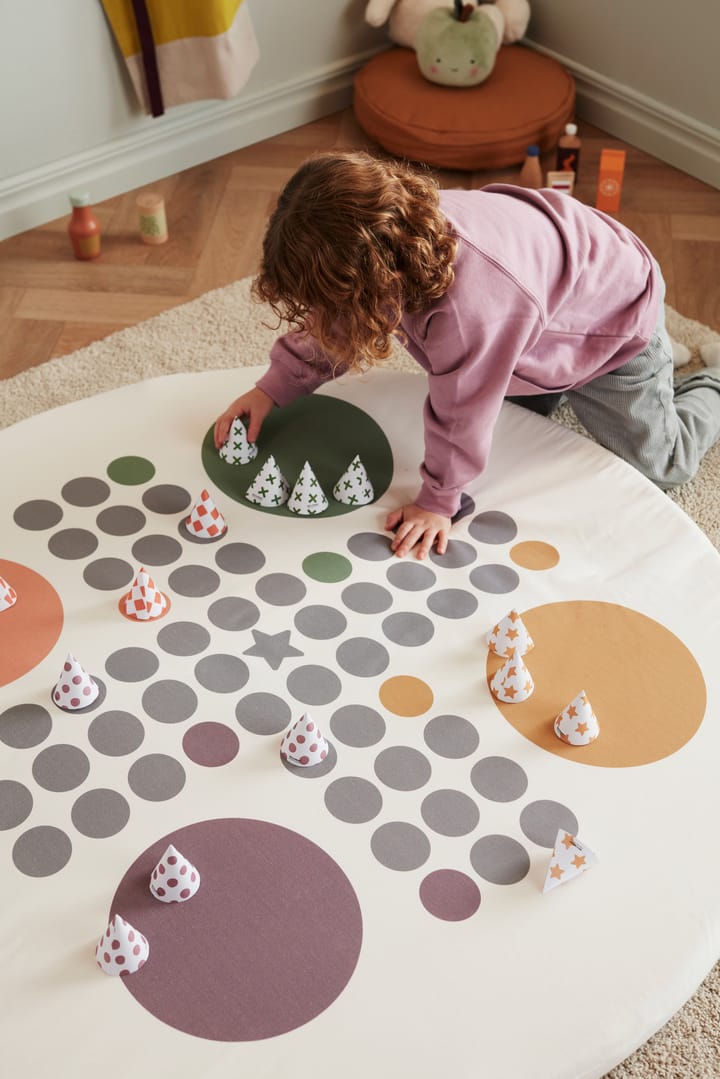 Kid's Base lekmatta fiaspel Ø110 cm, Vit Kid's Concept