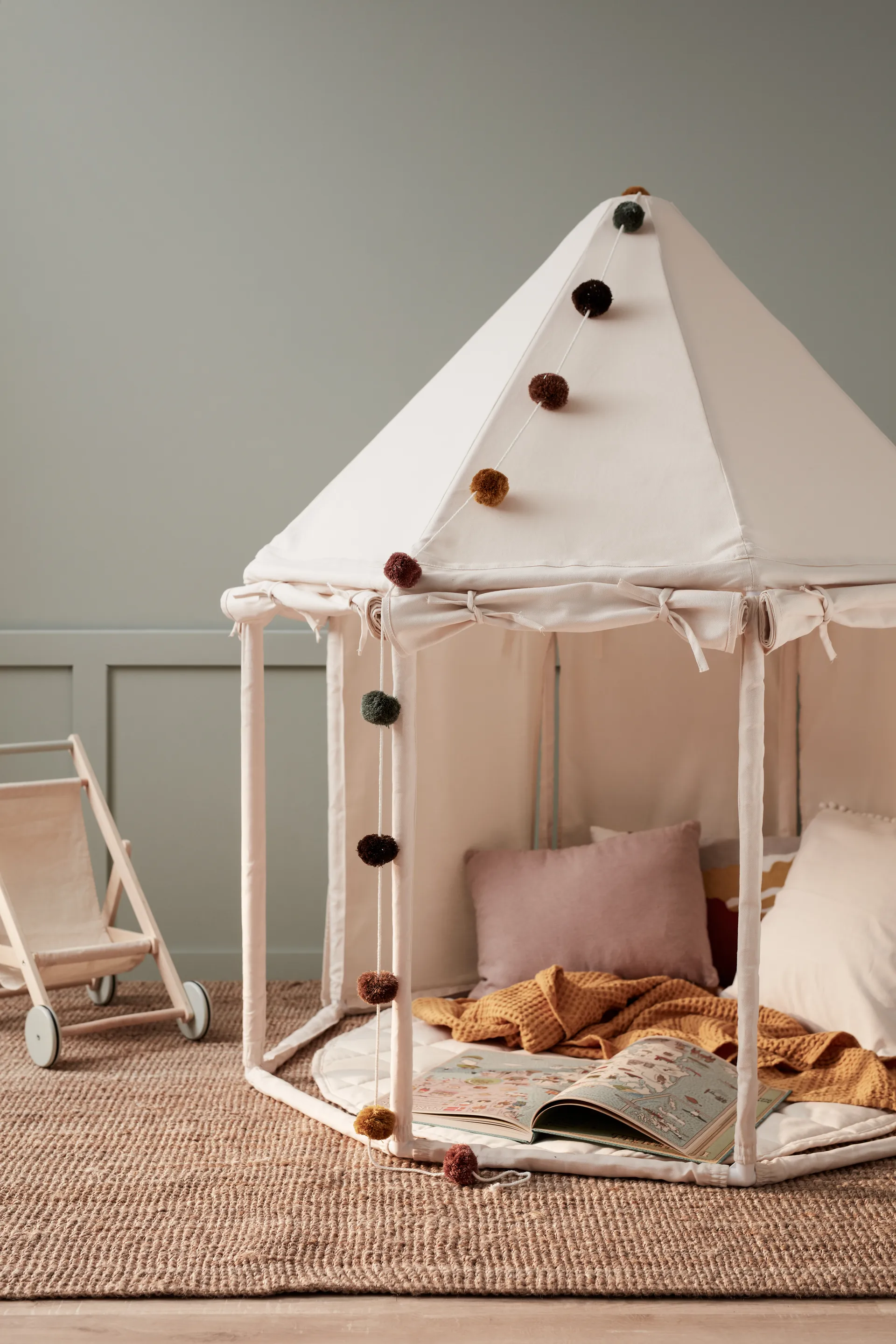 Kid's Base paviljongtält, Naturvit Kid's Concept