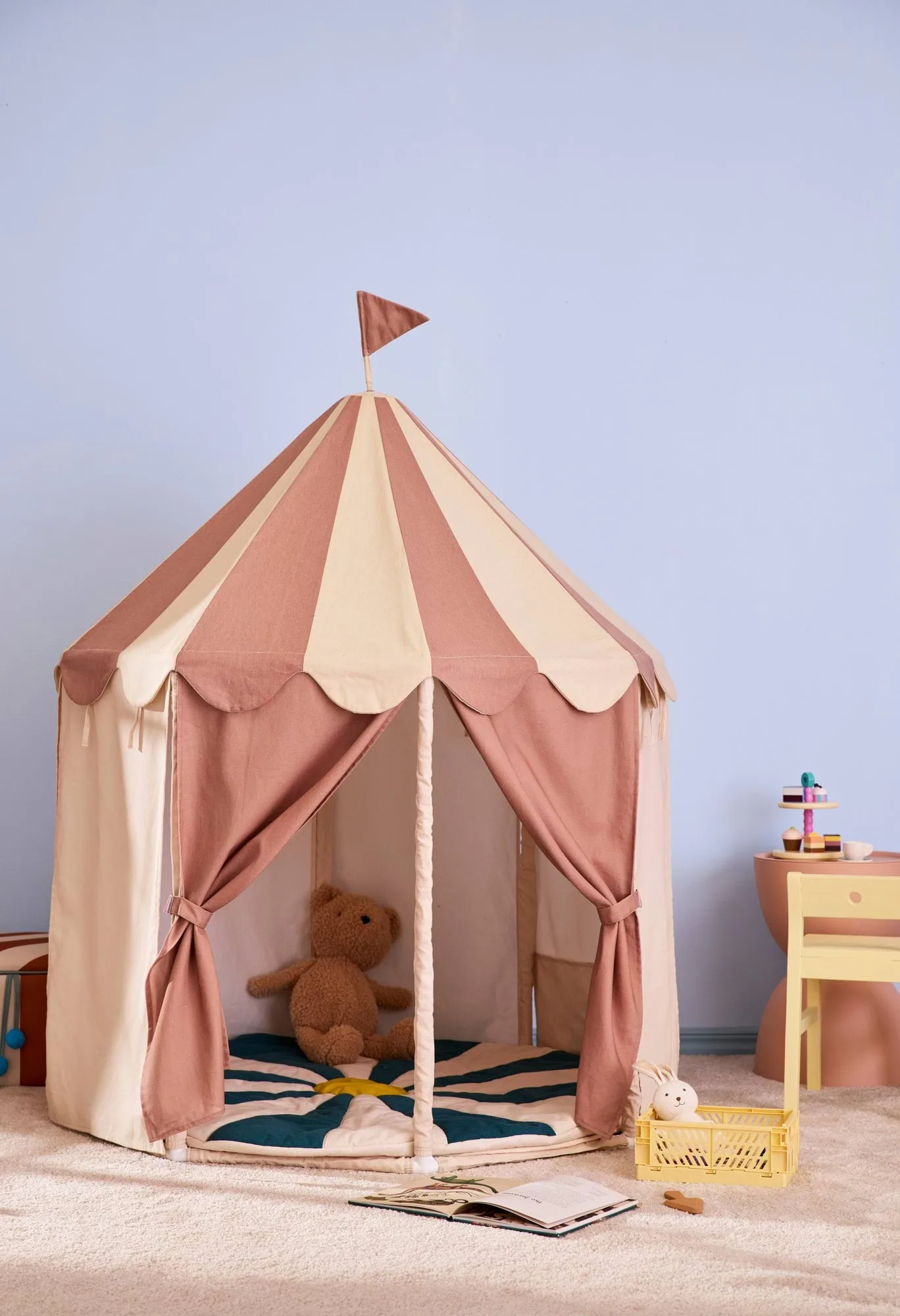 Kid's Base paviljongtält, Rand brun Kid's Concept