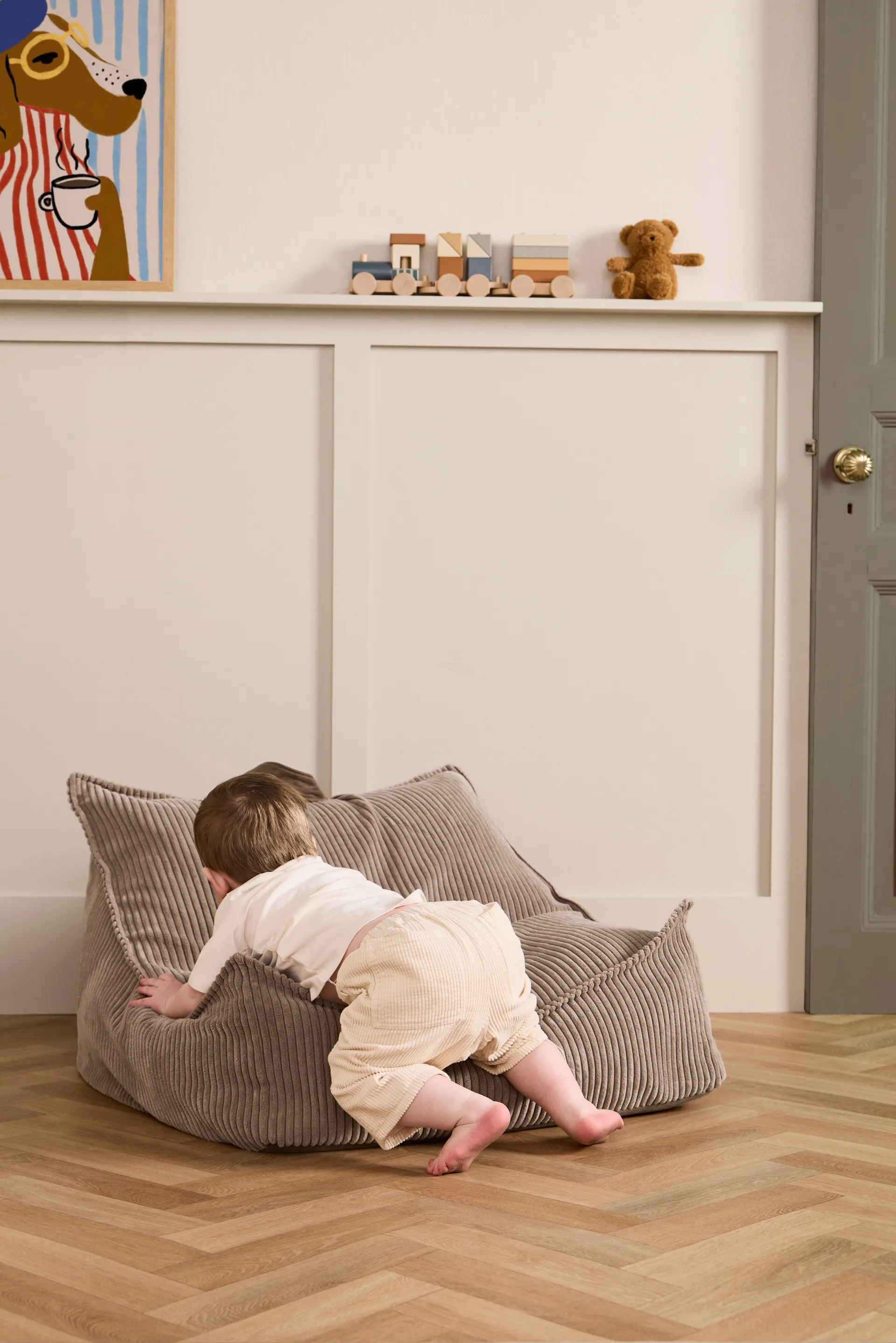 Kid's Base sittsäck, Brun Kid's Concept