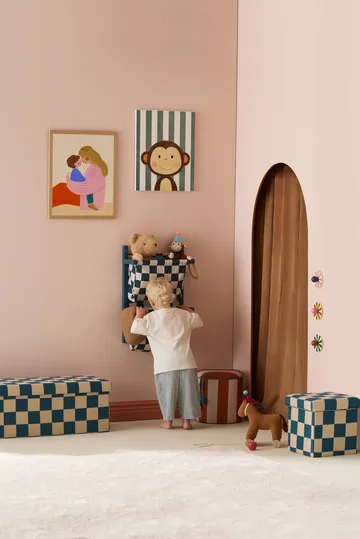 Påshylla ruta - Blågrön, 40x19x60 cm - Kid's Concept