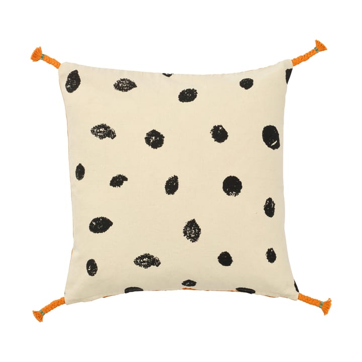 Pippi kuddfodral 50x50 cm - Vit-orange - Kid's Concept